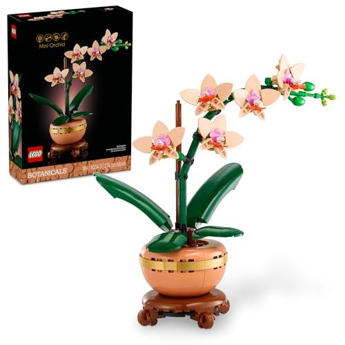 Version 1.0.0 LEGO Botanicals Mini Orchid Building Set - Artificial, Fake Orchid for Home Decor, Adults Ages 18+ - Gift for Birthdays - Indoor Plant Decorations for Table, Desk, Office - 10343 - Image 1